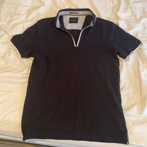 Denim & flower dress shirt